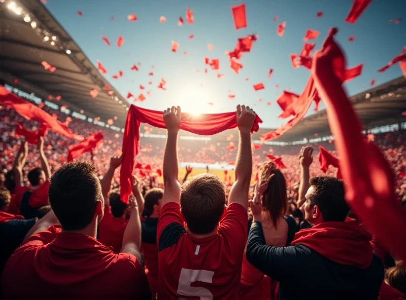 Scene of jubilant Trnava fans celebrating a goal during the derby match against Slovan Bratislava.