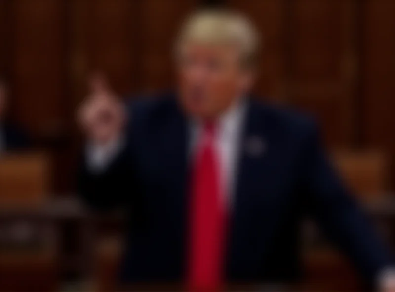 Image of Donald Trump speaking at a podium in front of Congress