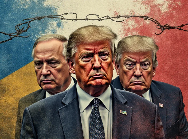 A graphic image representing the tensions between Russia, Ukraine, and the United States.