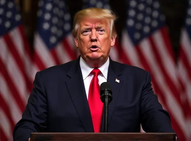 Donald Trump at a press conference, speaking about Russia