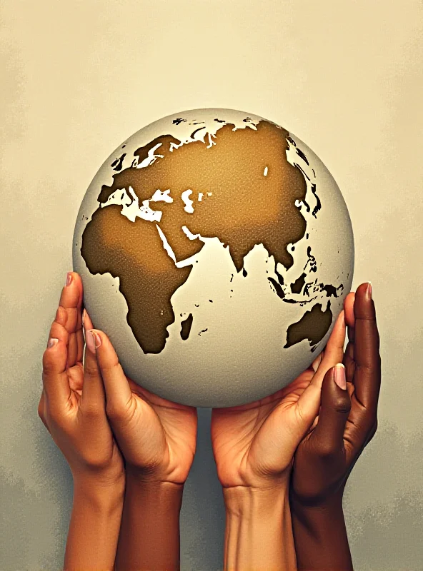 An abstract image representing foreign aid and its impact