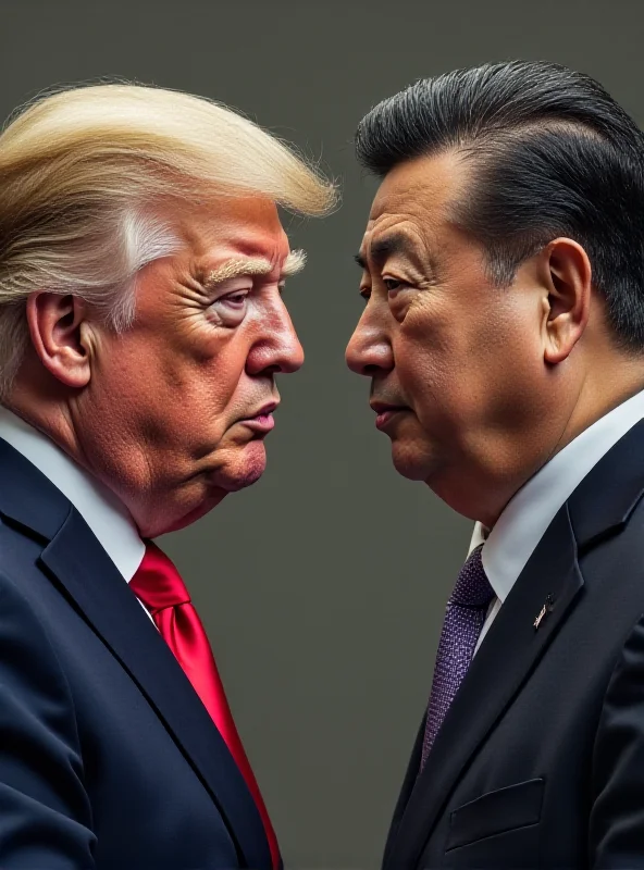 A split image showing Donald Trump on one side and Wang Yi on the other, symbolizing the diplomatic tensions between the US and China.