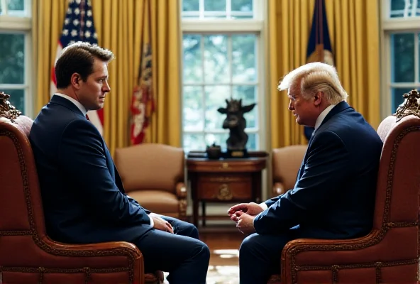 Image of Trump and Zelensky meeting in the Oval Office