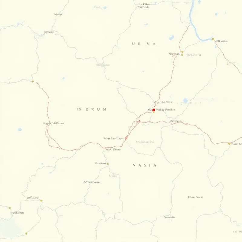 A map showing the location of South Sudan.