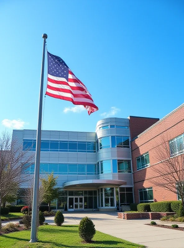 Exterior of a Veterans Affairs hospital