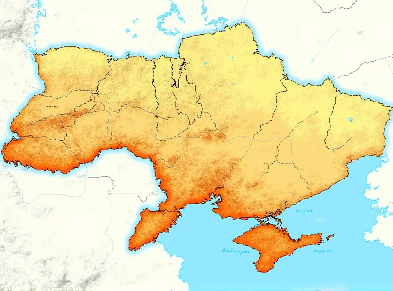 A map of Ukraine highlighting key mineral resource locations.