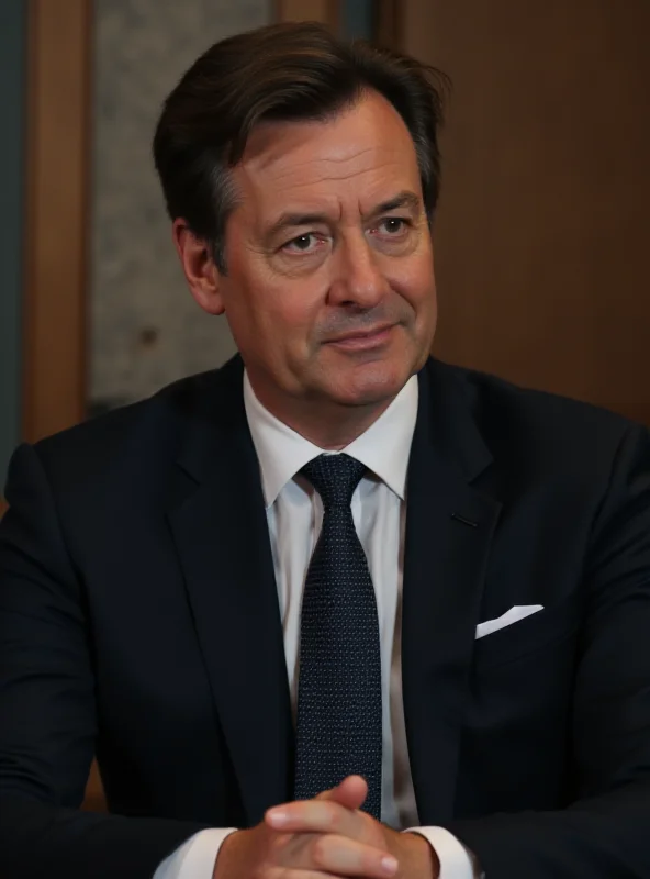 Volodymyr Zelensky in a diplomatic setting, possibly at a meeting with aides or during a press conference, looking thoughtful and resolute.