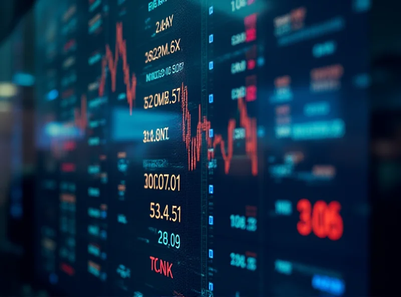 Image of Wall Street stock ticker showing market fluctuations