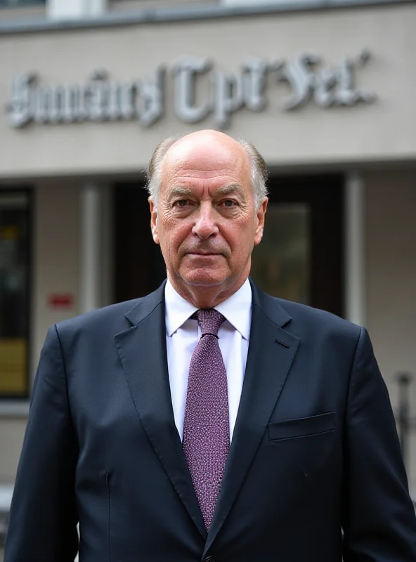 Jeff Bezos standing in front of the Washington Post building