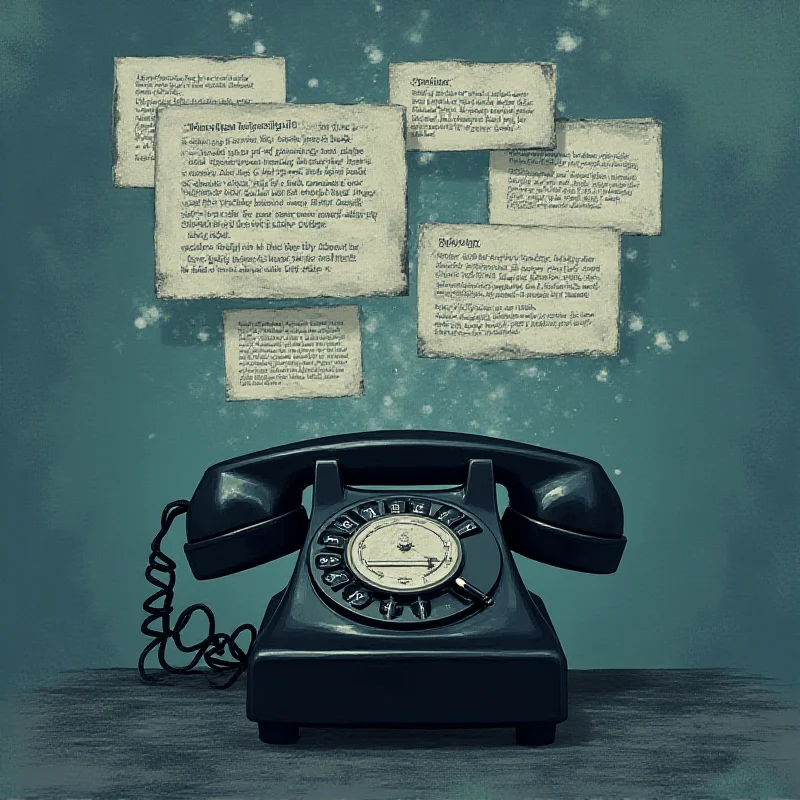 An illustration depicting a phone with speech bubbles coming out of it, representing the controversial phone call between Trump and Zelenskyy.