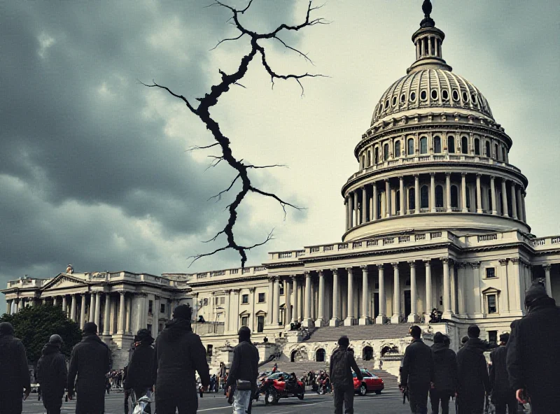 Illustration of a divided US Congress