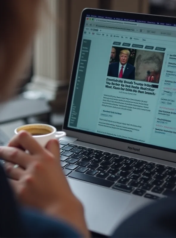 Close-up of a person reading a fact-check article on a laptop