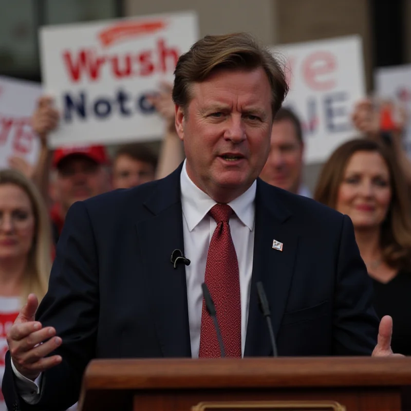 JD Vance speaking at a podium