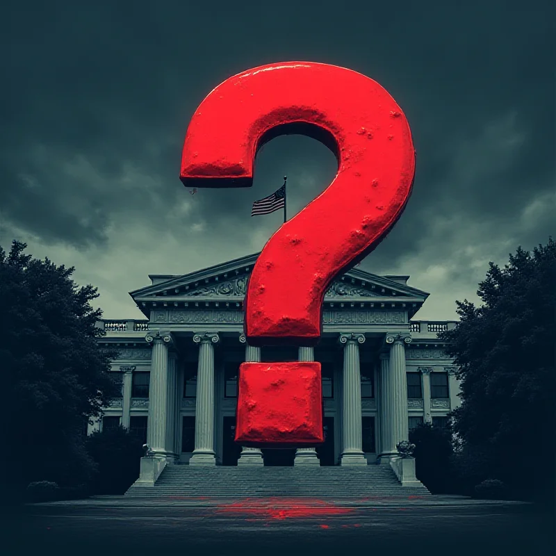 A stylized image of the US Department of Education building, with a question mark superimposed over it, symbolizing the uncertainty surrounding its future due to President Trump's potential executive order.