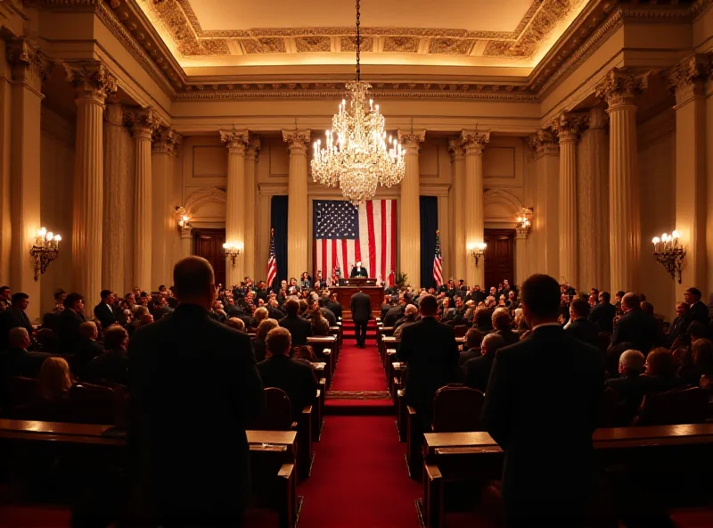 Image of the US Capitol building during a joint session of Congress