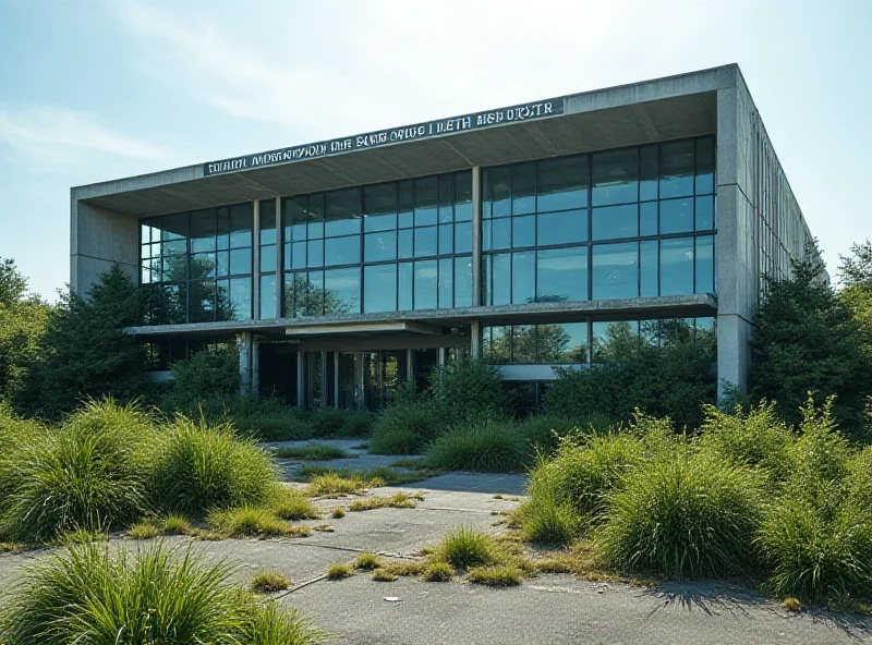 Image of a closed office building with a USAID sign on the front.