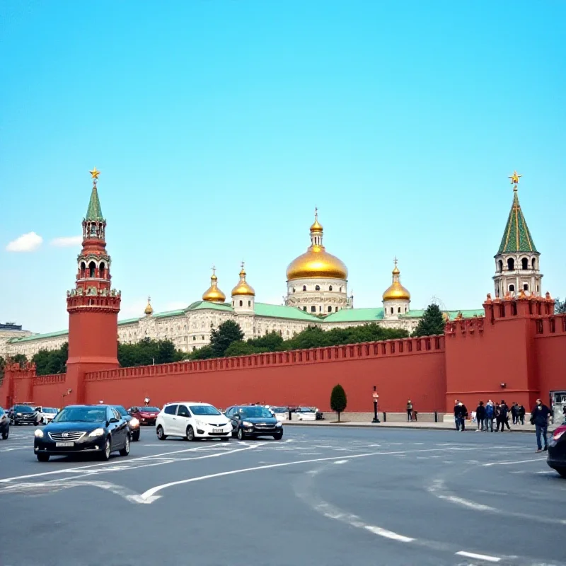 A view of the Kremlin in Moscow, Russia.