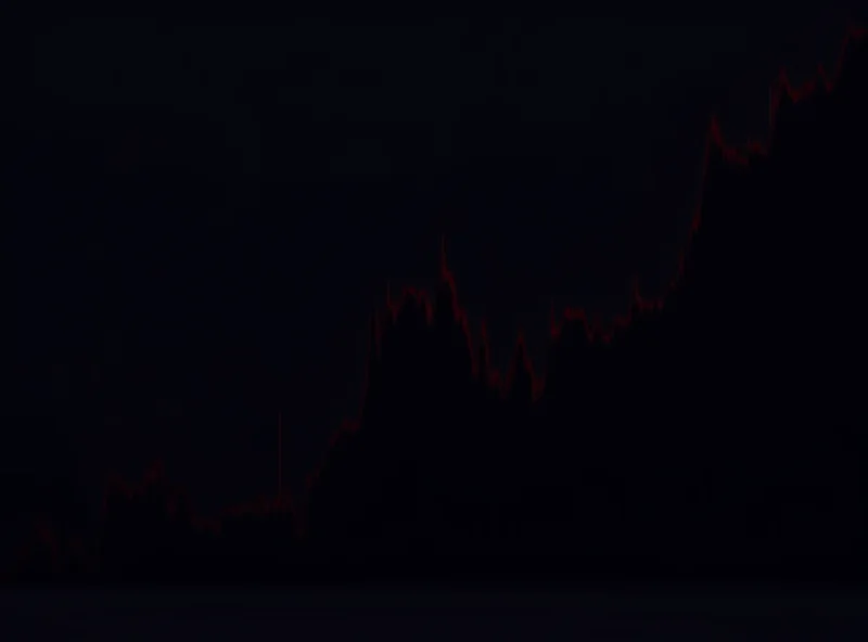 Dramatic graph showing Bitcoin price plummeting.