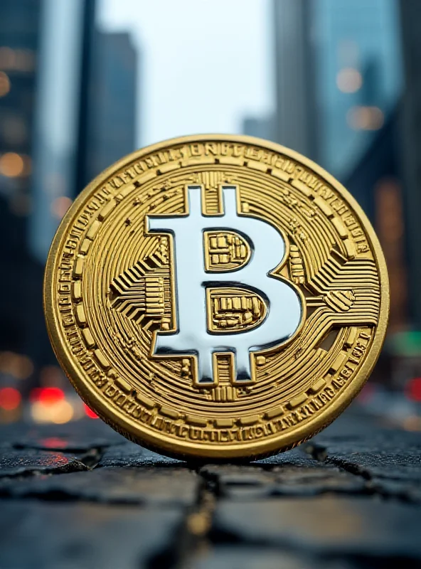 Image of a digital coin with a 'T' on it, representing Trump.