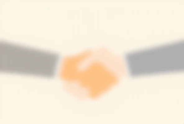 An illustration of two hands shaking, representing a compromise or agreement.