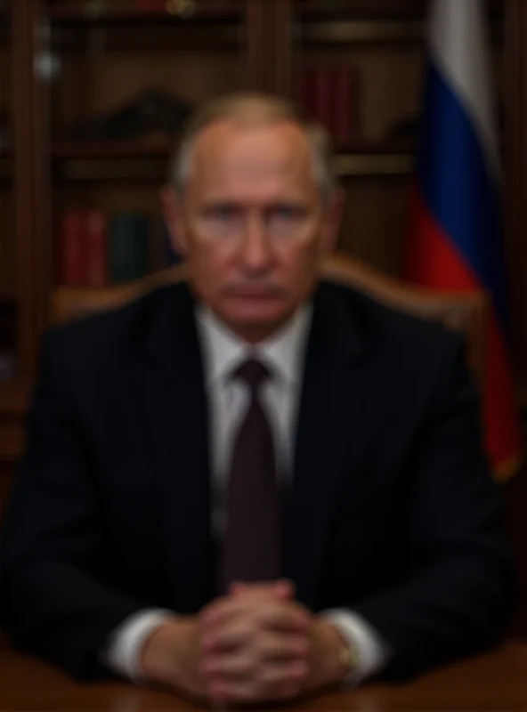 Image of Vladimir Putin giving a speech