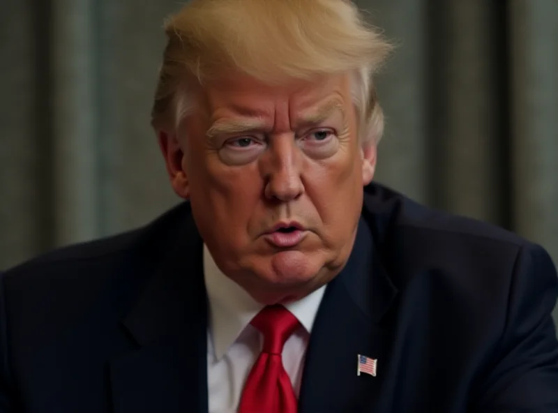 Image of Donald Trump looking confused during an interview.