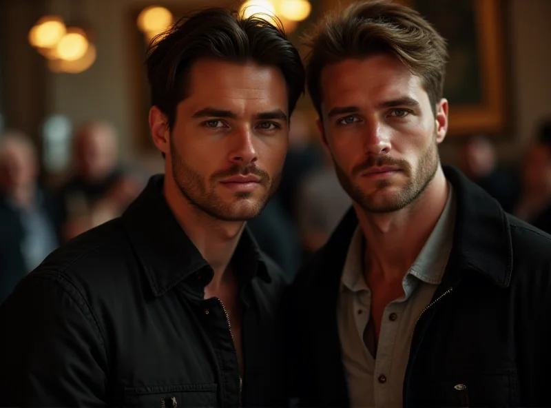 Andrew and Tristan Tate posing for a photo.