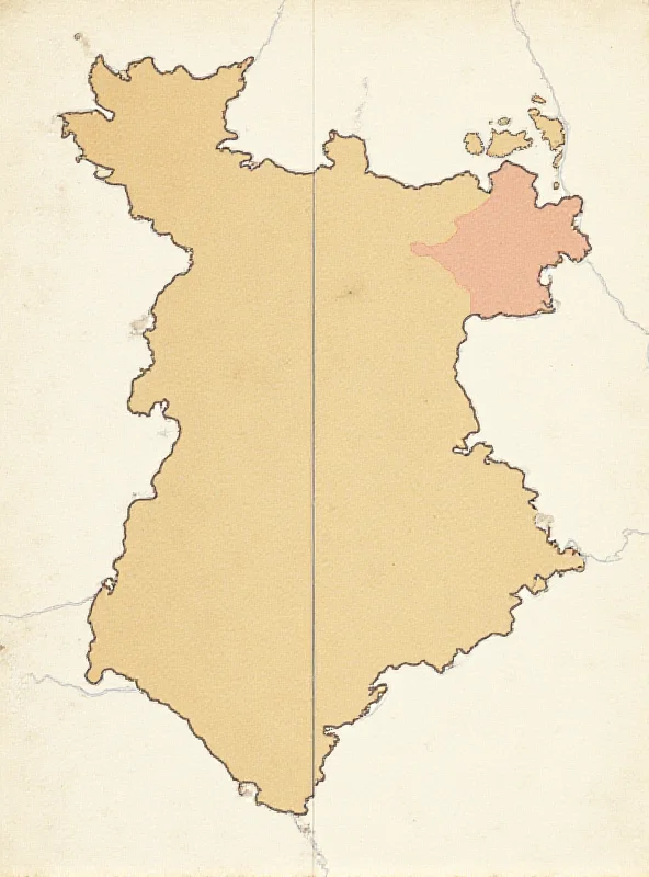 A divided map of Bosnia-Herzegovina, with a clear line separating the Serb-dominated region from the rest of the country.