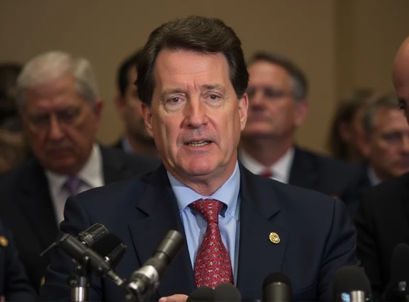 Jes Staley giving a press conference
