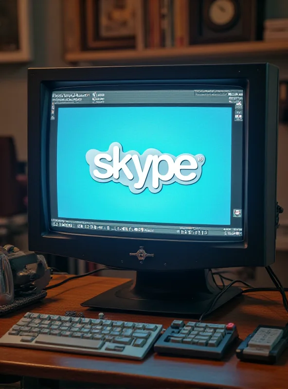 A nostalgic image of the Skype logo and interface, representing the service's history and impact on video communication.