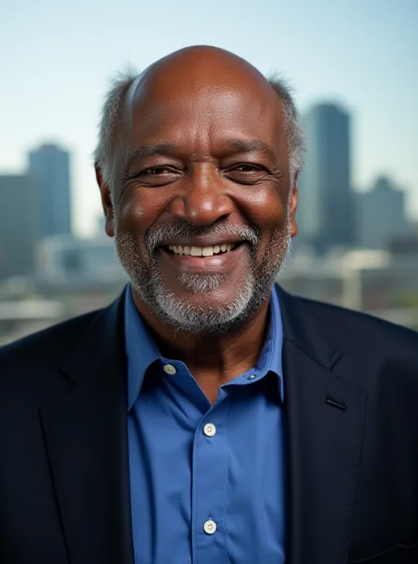 Portrait of Sylvester Turner, former mayor of Houston, smiling confidently.
