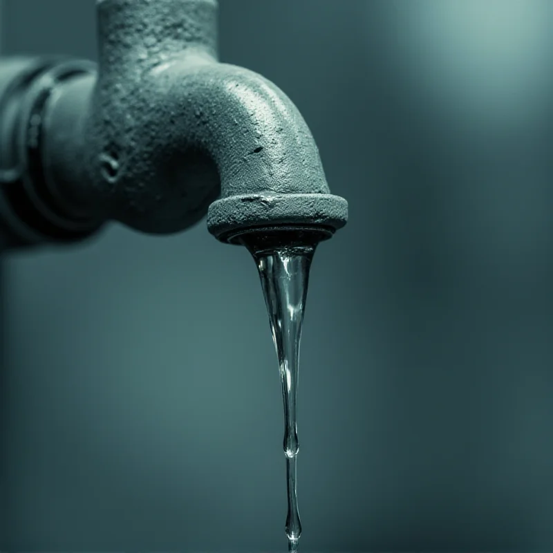 Close-up image of a dripping water tap, symbolizing the rising cost of water bills and the controversy surrounding water watchdog actions.