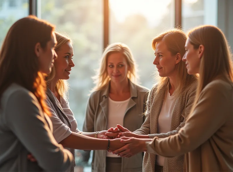 A diverse group of people offering support and comfort, representing the global network of crisis support services.