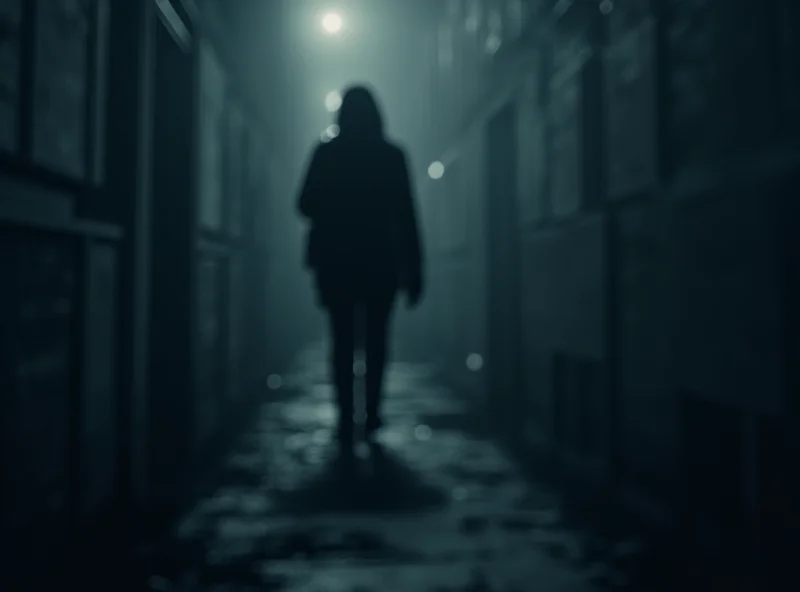 Illustration of a dark and ominous scene, representing the seriousness of the rape case. Focus on shadows and a sense of unease.
