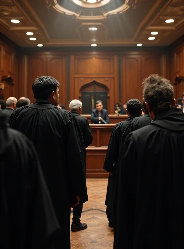 A courtroom scene in Delhi