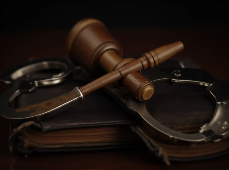 Image of a gavel and handcuffs symbolizing legal consequences