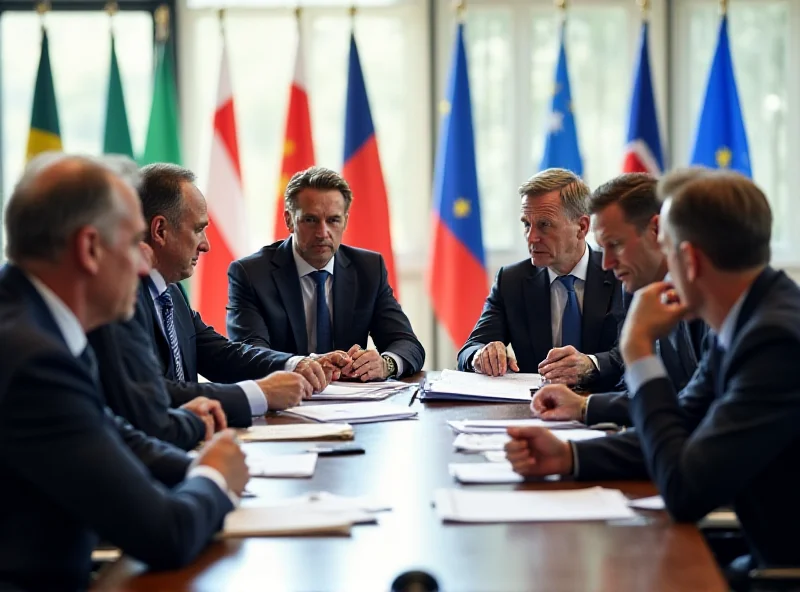 European leaders discussing defense strategy