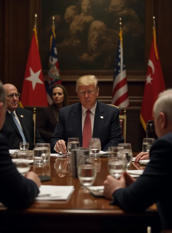 A tense meeting between world leaders