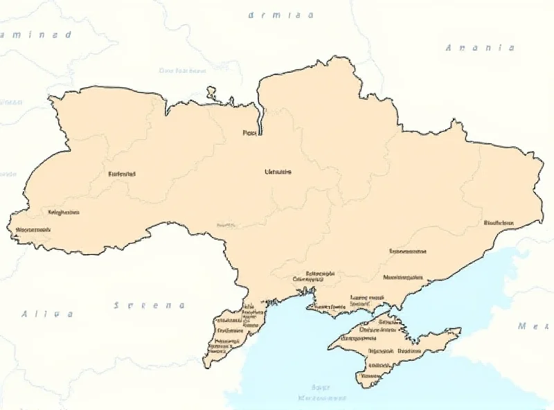 A map highlighting the Donetsk region of Ukraine.