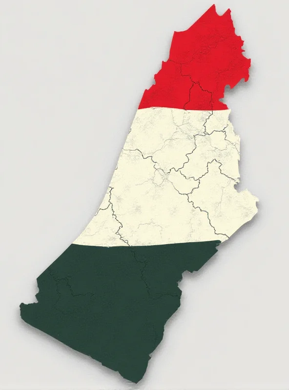Map of the Gaza Strip with the Egyptian flag subtly overlaid, hinting at potential future administration.