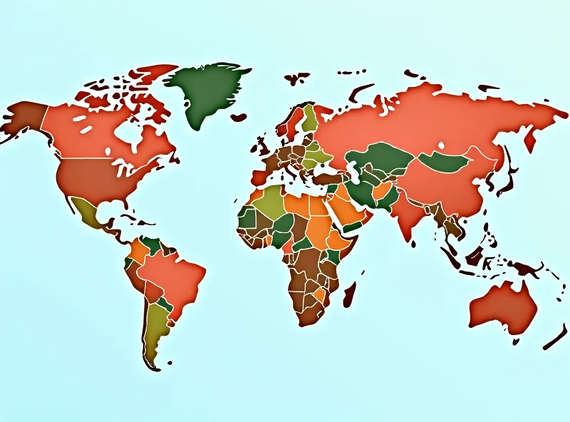 Conceptual image of a global tax system with money flowing between countries.