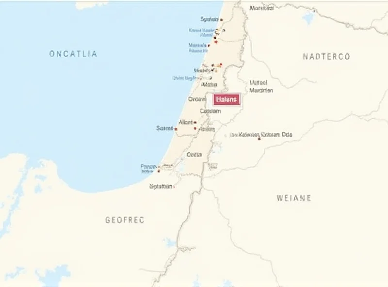 A map of the Middle East highlighting Gaza.