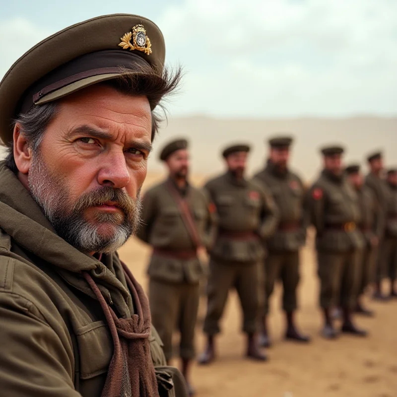 A split image showing JD Vance on one side and Turkish soldiers on the other.