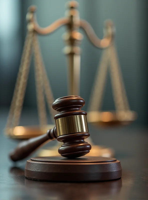 A gavel and scales of justice representing freedom of speech.