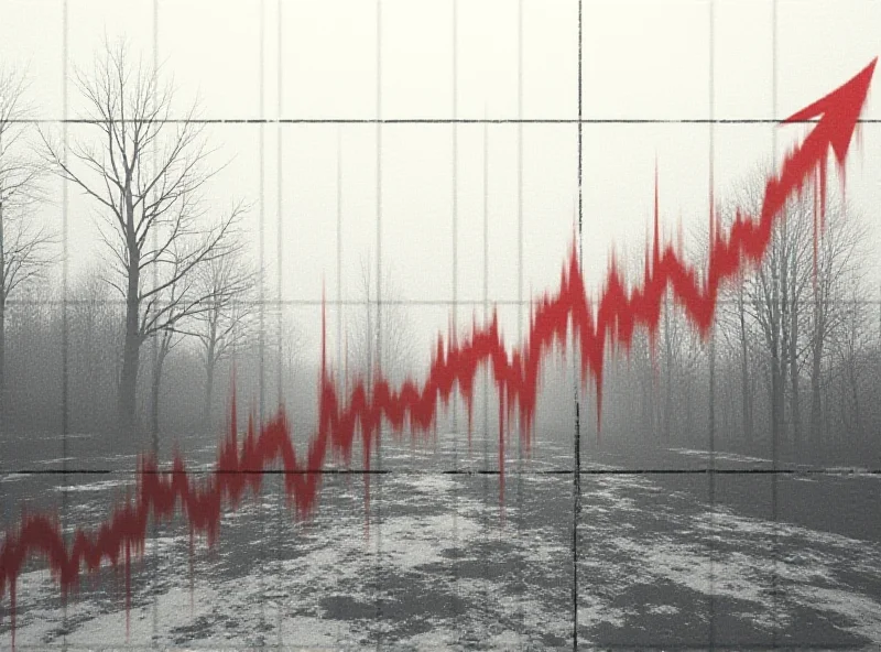 A representation of a graph showing the increasing value of Bunds, with the Berlin Wall in the background.