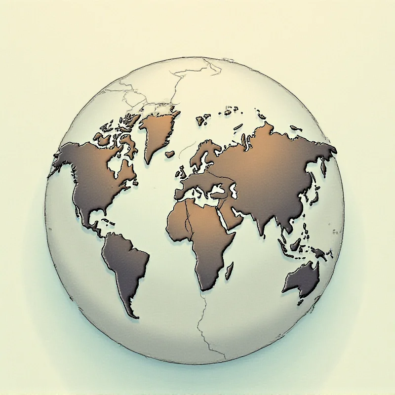 Illustration of a fractured globe