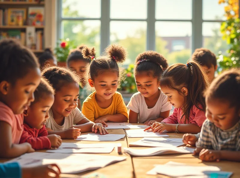 A classroom full of children