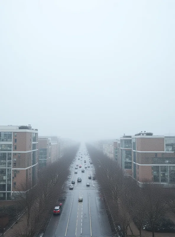 Cloudy sky with a cityscape in the background, representing the Wroclaw weather forecast.