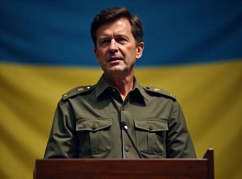 President Zelensky addressing the nation.