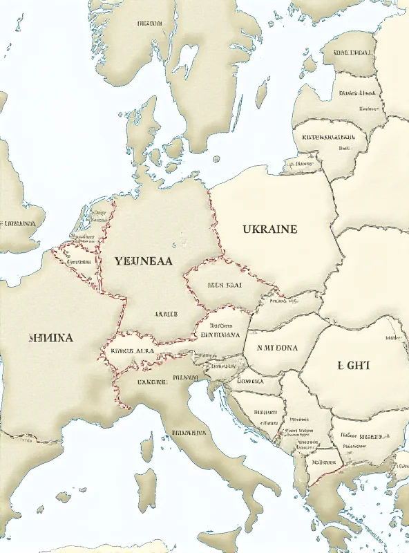 Map of Ukraine highlighting its strategic location